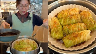 Steamed Cabbage Roll | Healthy Food Recipe