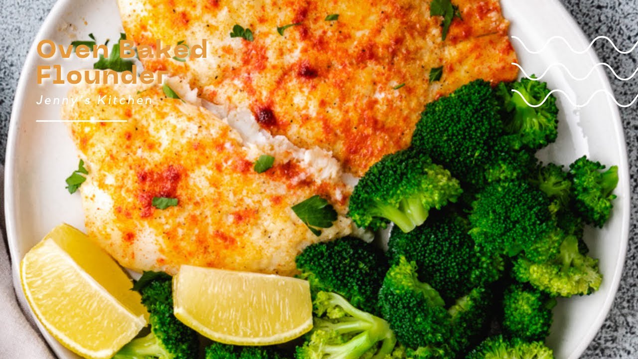 Oven Baked Flounder w Green Herbs YouTube