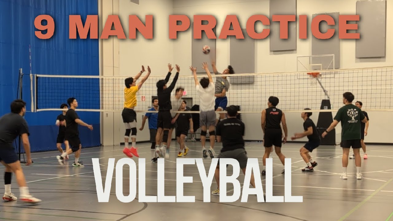 9 MAN VOLLEYBALL PRACTICE - Edmonton, AB - February 23 - YouTube