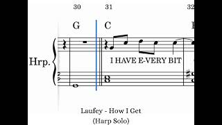 Laufey - How I Get (Harp Solo) Notes Music PDF