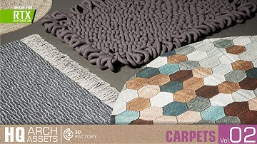 UE4 Carpets HQ assets Vol. 2