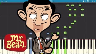 Mr Bean Animated Series Theme - Piano Tutorial - How to play Mr Bean theme chords