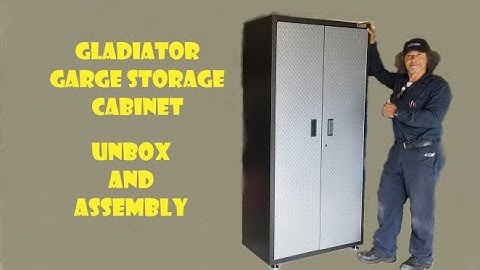 Gladiator Storage Cabinet, Unbox and Assembly
