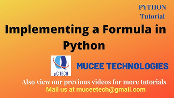 How to write a Python program for Mathematical formula
