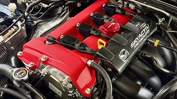 Removal of Mazda MX-5 Miata ND MK4 valve cover cam cover for powder coating