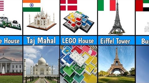 Most famous Monuments and Buildings in Lego | Comparison