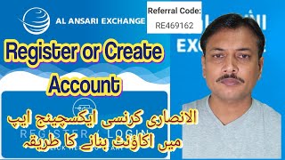 How to Register or Create Account in Al-Ansari Currency Exchange | UAE | Abid Aziz Official screenshot 2