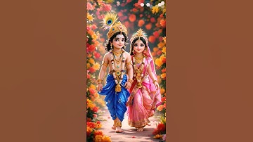 CUTE DANCE RADHA AND KRISHNA |#krishna #cartoon#ai#shortvideo #radhakrishna #music  #devotionalsong