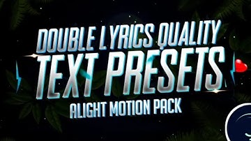 Top 10+🔥 Alight Motion Text Animation  Preset ❤️ || Alight motion xml download free 🔥 || Xml for you