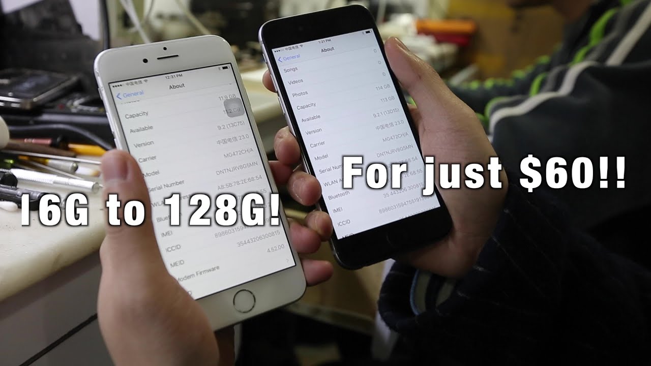 An Internal 128gb Iphone Storage Upgrade Only At The Shenzhen Market Video 9to5mac