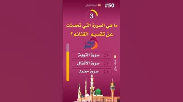 ما هي السورة التي تحدثت عن تقسيم الغنائم؟