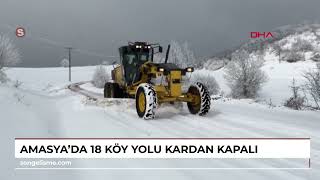 Amasya’da 18 Köy Yolu, Kardan Kapalı