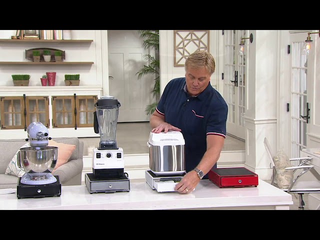 Nifty Small & Large Countertop Appliance Rolling Trays on QVC