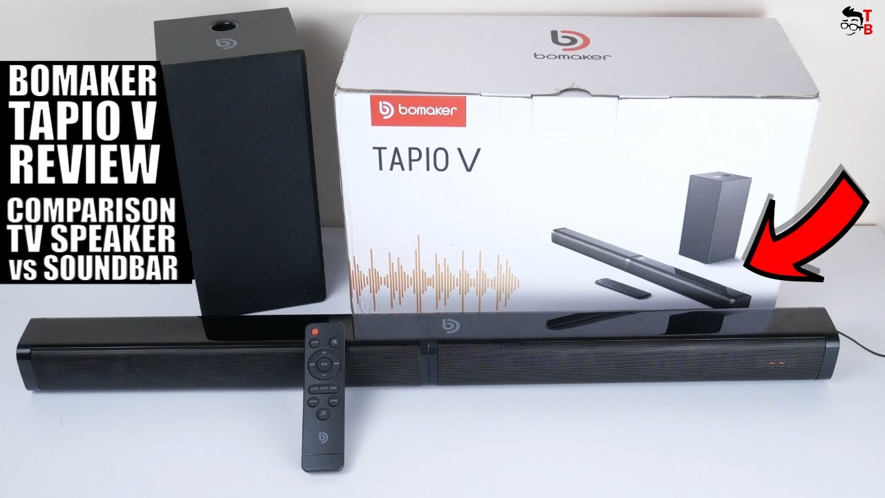 BOMAKER Soundbar Tapio III with Subwoofer under $100 - Review and