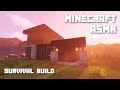 Minecraft ASMR | Building a Modern House in Survival ⛏️ | Ear to ear whispering