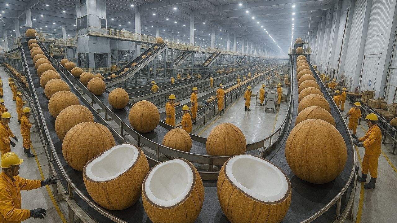 Khám Phá Cách Nông Dân Thái Lan Trồng Dừa - Mỗi Vụ Thu Hàng Tấn, Bán Khắp Thế Giới!