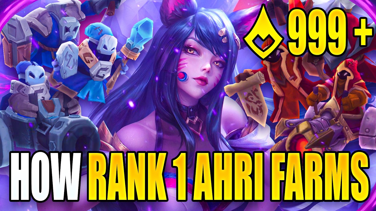 How Rank 1 Ahri Farms in the Mid Game
