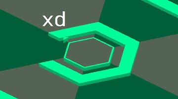 Trying to get better at open hexagon: Flattering shape 72.32 seconds