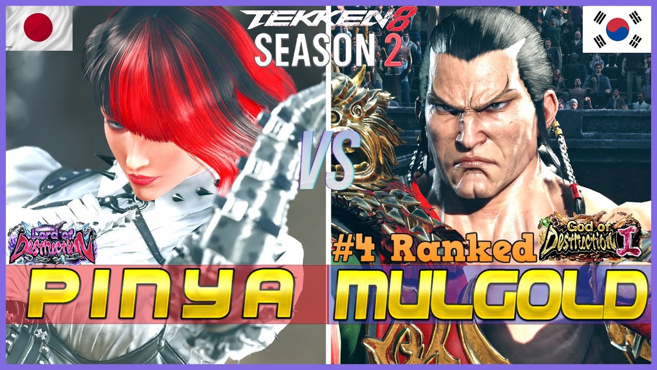 T8 PINYA (Anna) Vs MULGOLD (#4 Ranked Feng) Tekken 8 High Level ...
