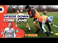 SoccerCoachTV - FUN Upside Down Cone Game.