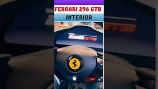 Ferrari 296 GTB Interior #short #youtubeshorts #shortsvideo #shorts #296 #296gtb #usa #booomracing