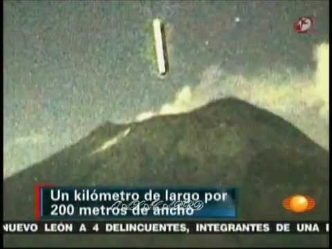Objeto extraño entra al Popocatépetl Octubre 2012