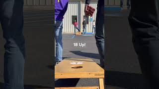 #Cornhole 7 Points Just Like That