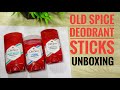 Old Spice Deodorant Sticks - Unboxing and First Impressions