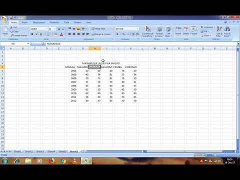 Video: Unawekaje mstari kupitia maandishi katika Excel?