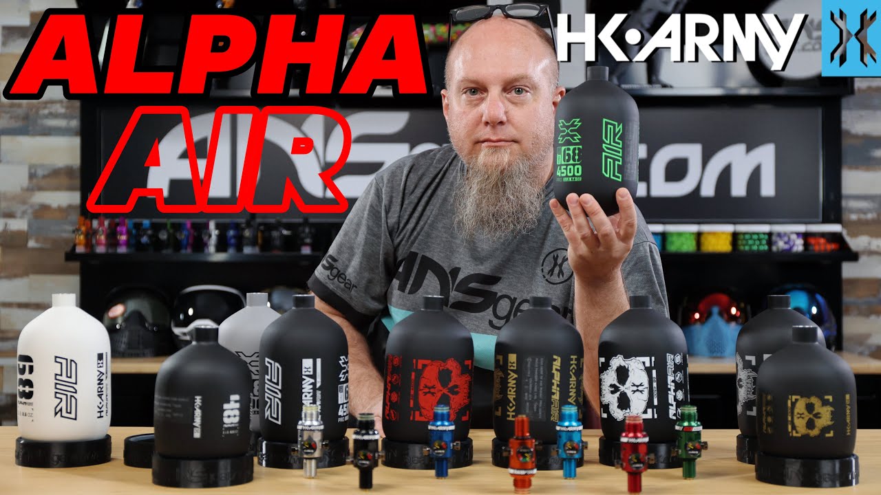 Bouteille D'air Comprimé HK Army Alpha 77/4500 Avec Régulateur HP8 - Modèle Doom Ghost, Neuve