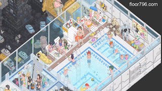 Floor796 - Drawing Process of Swimming Pool