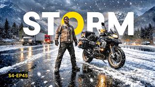 I Got Trapped in a Violent Hailstorm | Urdu MotoVlog | Alaska to Patagonia Motorcycle Tour S4-EP45