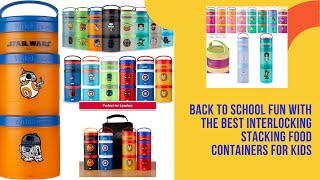 Lunch Box Ideas for Back to School Fun with the Best Interlocking Stacking Food Containers for Kids