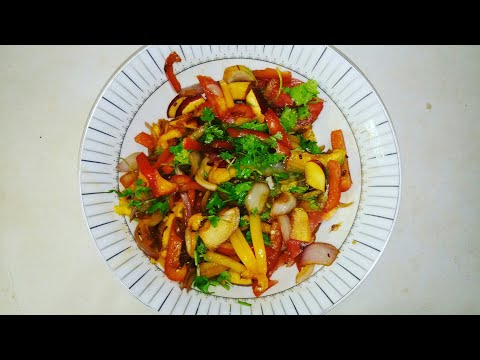 How to make Bell pepper Salad