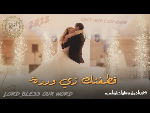 كليب أجمل عرسان أختارو أغنية قطفتك زي وردة 2022