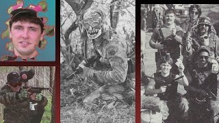 "Machine Gun Mike" Baird, of the Ironmen, looks at classic Ironmen photos