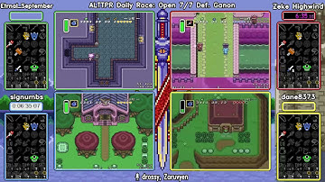 Open 7/7 Def. Ganon Aug 16 2021. ALTTP Randomizer Daily Race