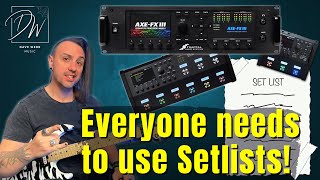 Axe Fx III Songs And Setlists - You NEED To Do This