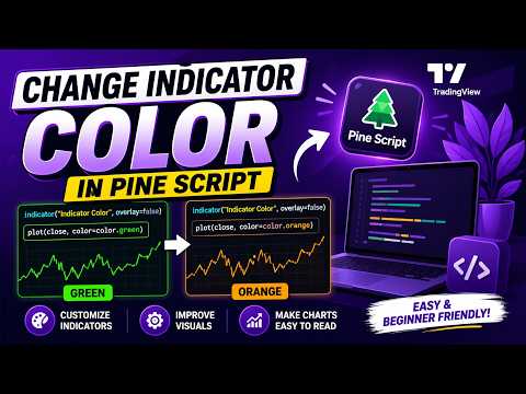 TRADINGVIEW | PINE SCRIPT : HOW TO COLOR AN INDICATOR ? | TUTORIAL.
