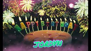 Amazing Happy Birthday Jordyn Song. Happy Birthday Song With Names