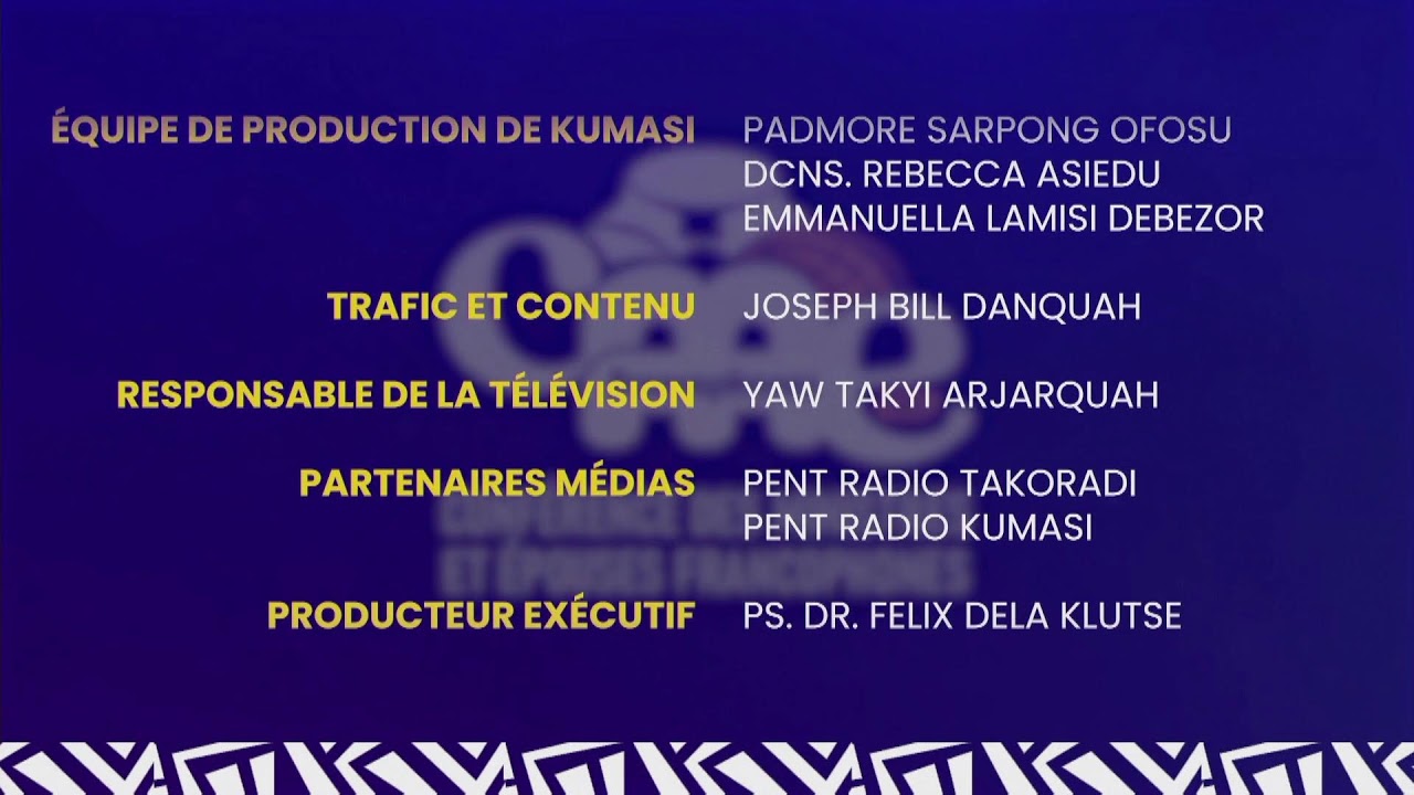 Conférence des Ministres et Épouses Francophones | Jour 3| 20 Février 2026
