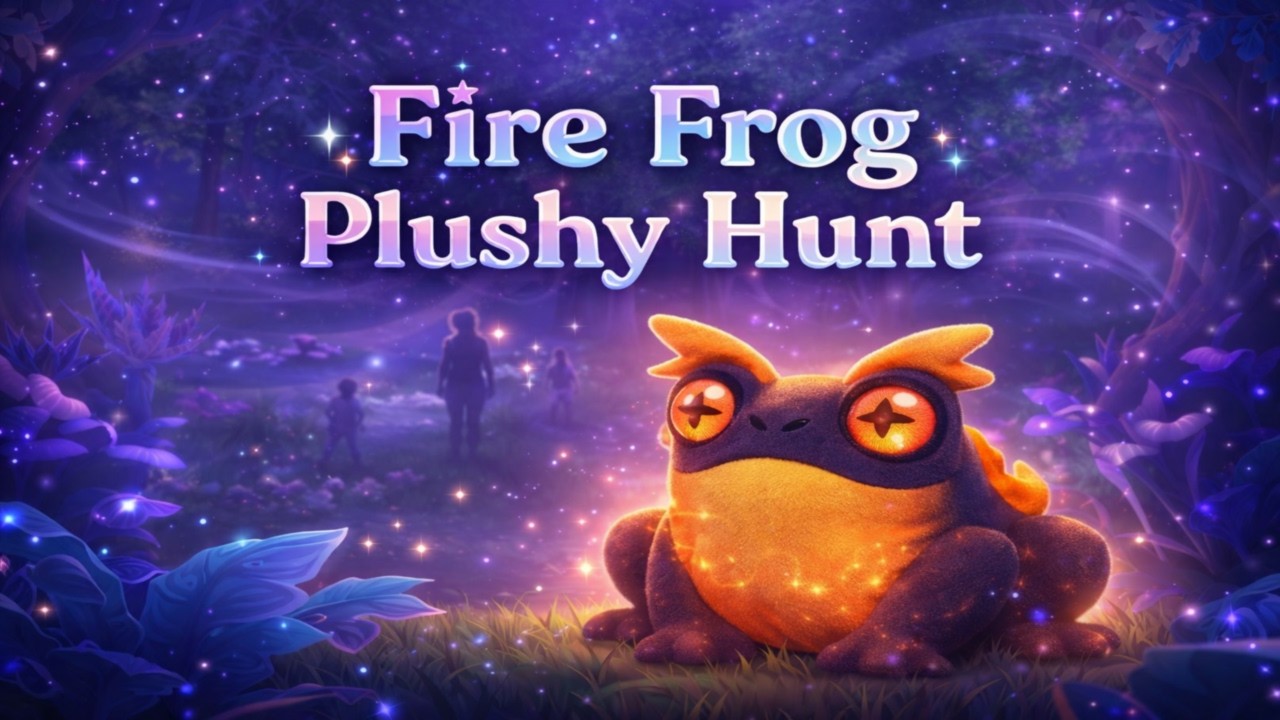 Fire Frog Plushy Hunt with the Community