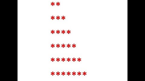 Write a program to print star in Right Triangle pattern