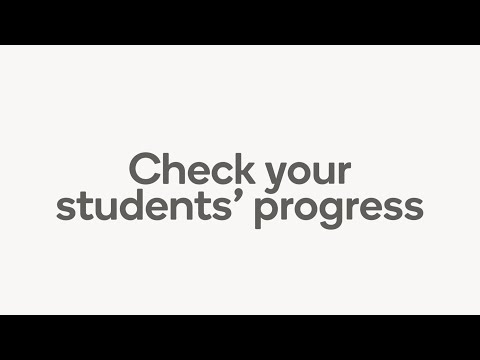 Check students’ progress