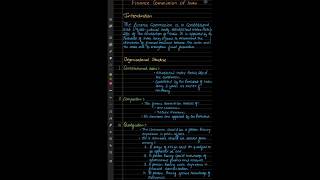 Finance Commission #publicadministration #polity #notes #collegelife #exampreparation