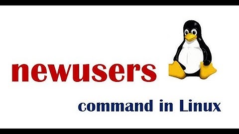 newusers Command in RHEL 6