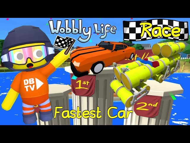 WE RACED CARS TO FIND THE FASTEST IN WOBBLY LIFE 0.7.7.1 👀 class=