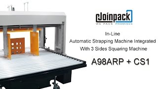 Auto Strapping Machine Integrated with 3 Side Squaring Machine – A98ARP+CS1