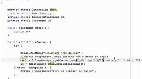 Conexão Java + MySql  ==== Parte 1/3