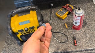 How to fix DeWalt DCR018 radio… clock, presets, and volume repair